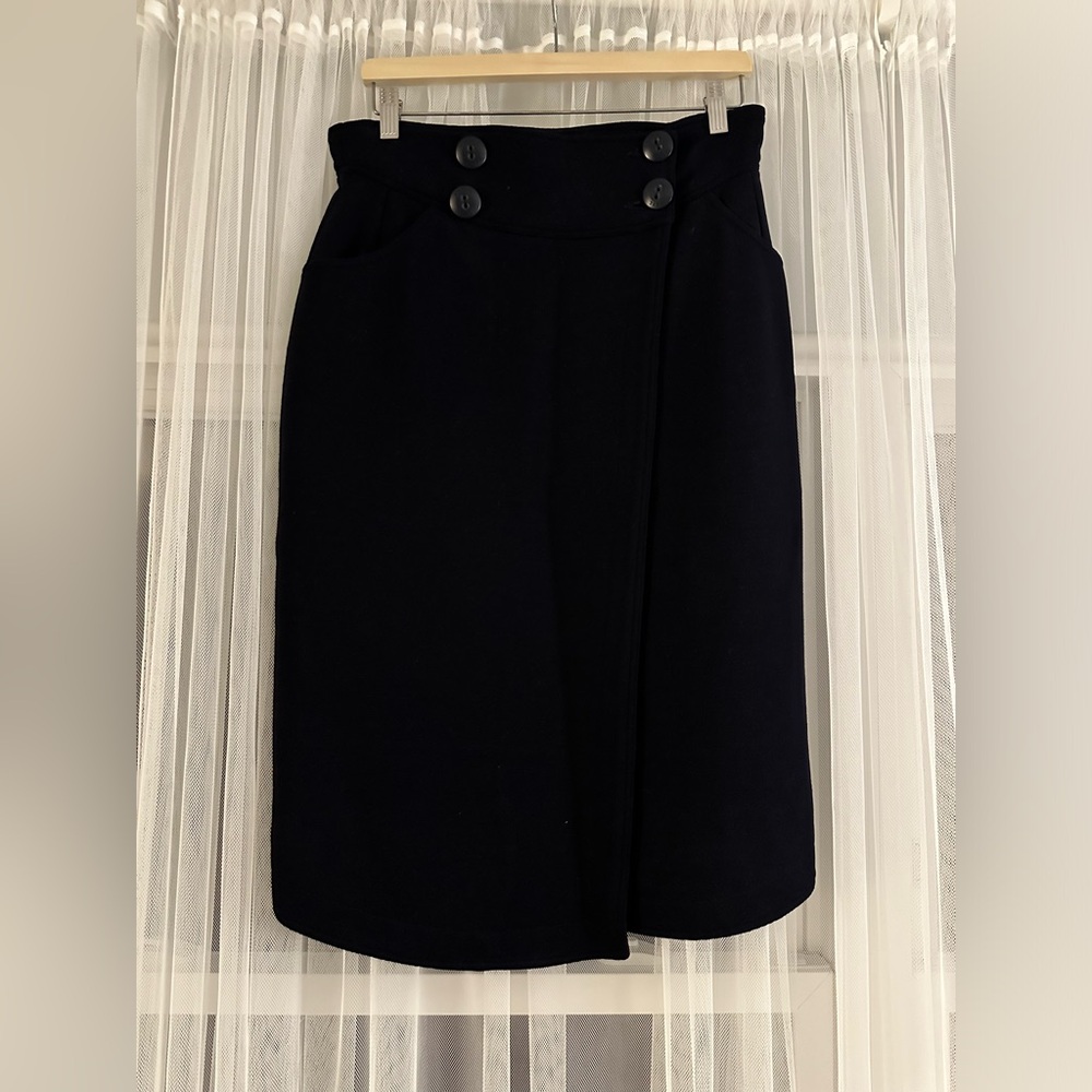 Fendi dark blue midi skirt